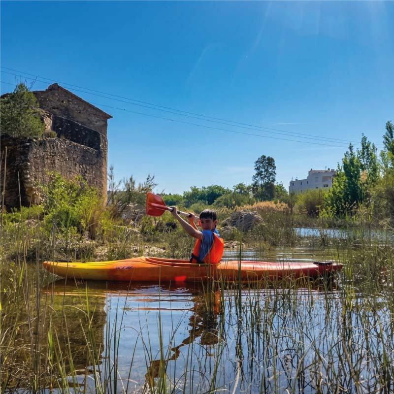 Piscinas Naturales y Kayak en el Río Mijares, Casa Rural Mijares, Ribesalbes, Castellón.
