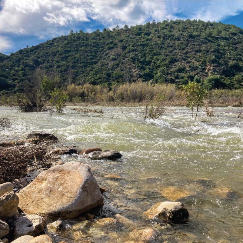 Río Mijares, Casa Rural Mijares, Ribesalbes, Castellón.